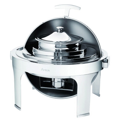 ATOSA銀都不銹鋼雙頭湯爐 暖湯鍋 全翻蓋保溫暖粥煲 可電加熱餐具